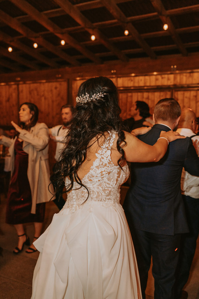 dancing during a wedding reception