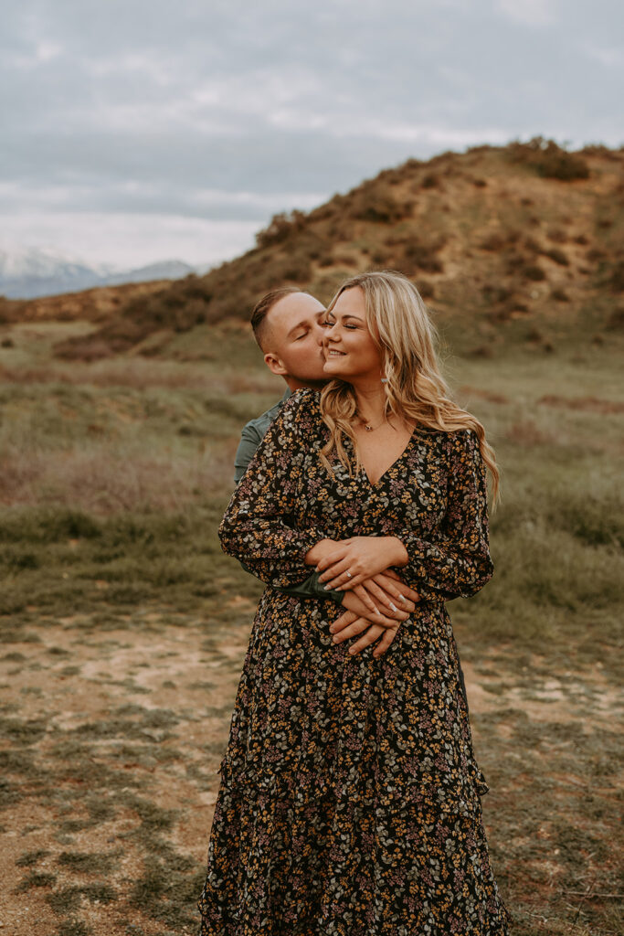 couple posing for in redlands california