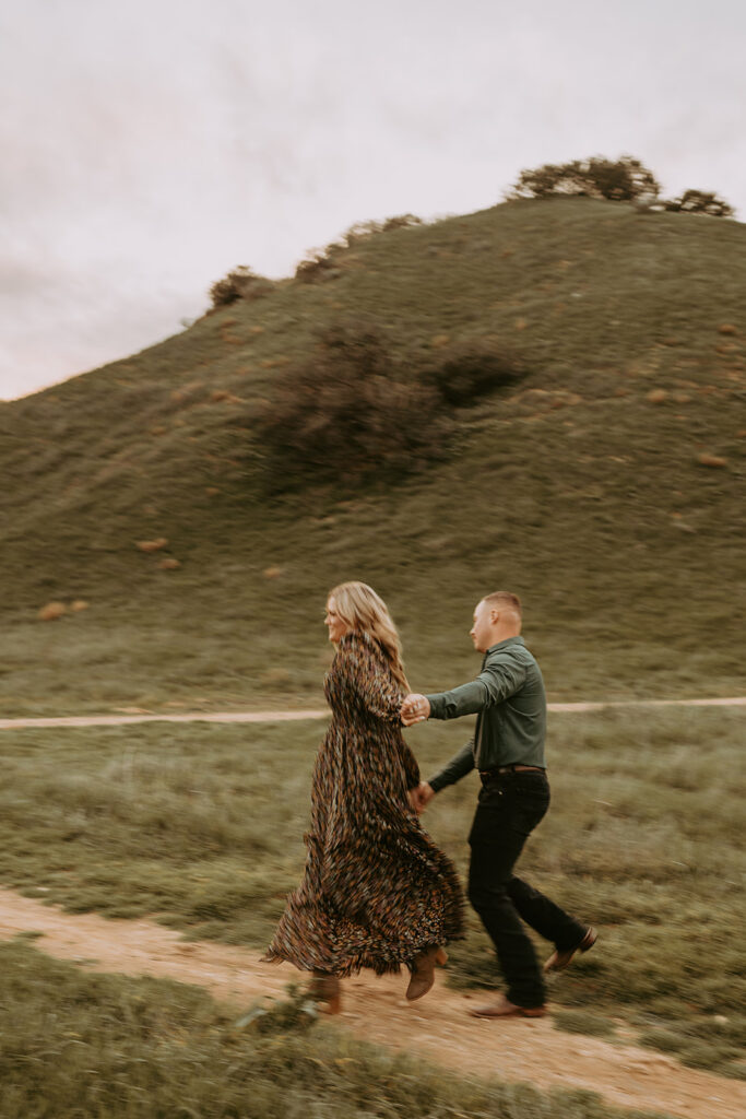 couple posing for in redlands california