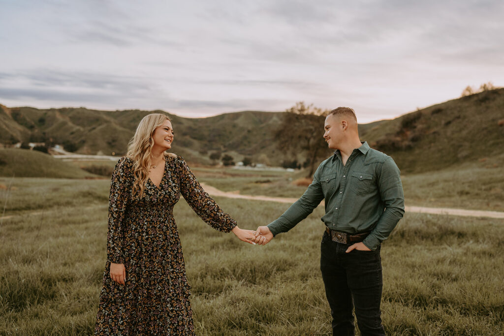couple posing for in redlands california