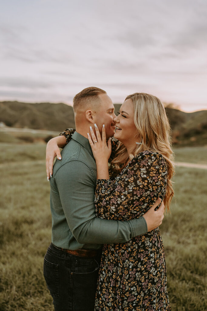 couple posing for in redlands california