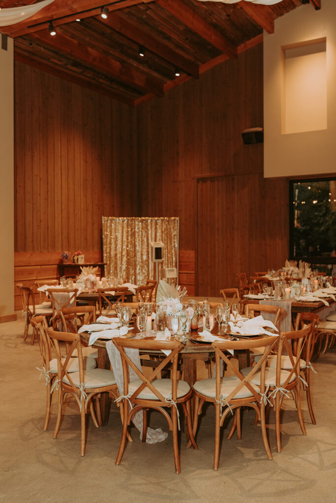 Temecula wedding venue indoor reception area