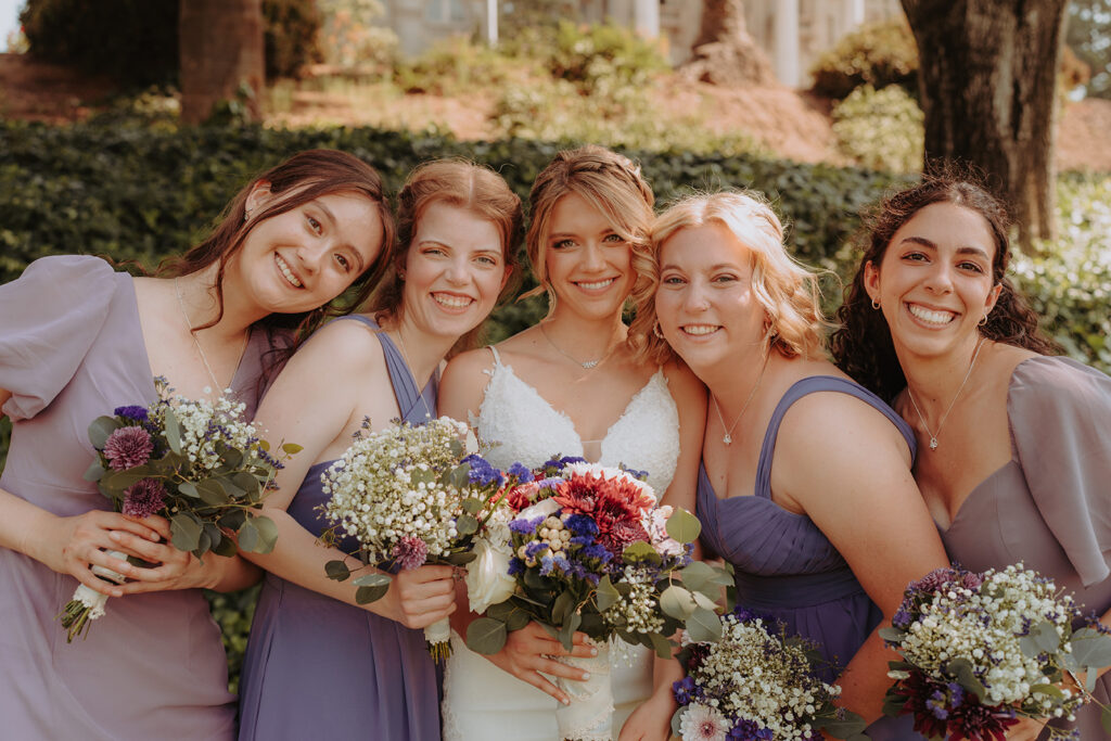 bride with bridal party