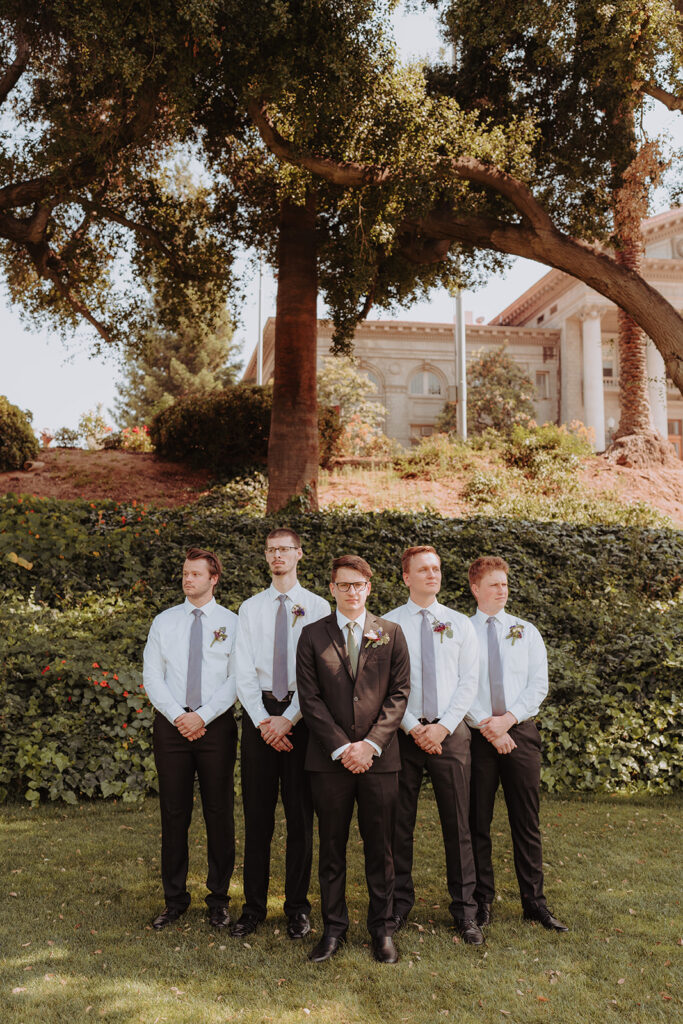 groom with groomsmen