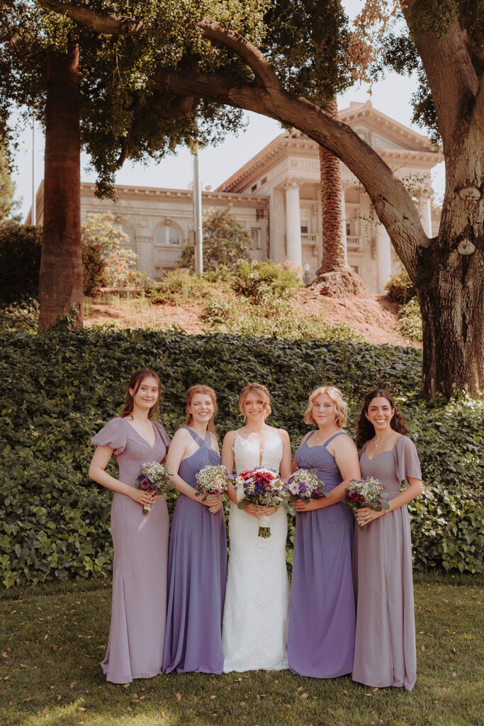 bride with bridal party