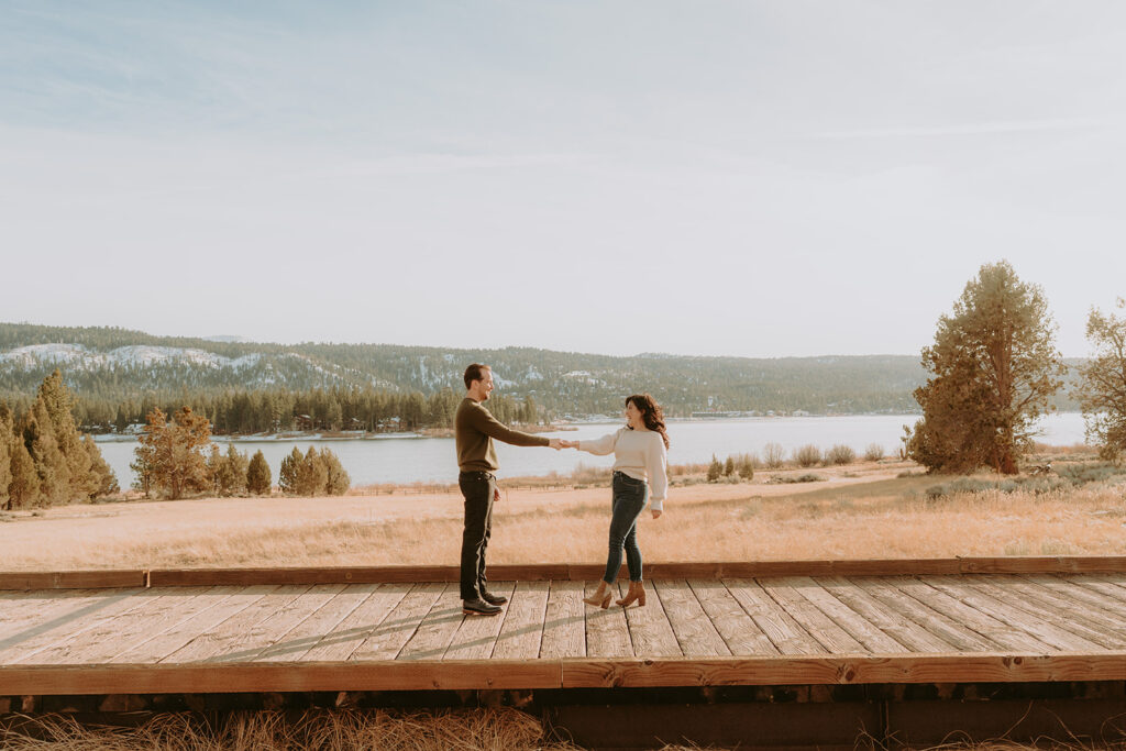 Big Bear Dancing Engagement Session
