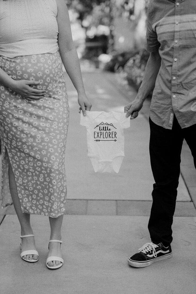 baby announcement photo at the homestead