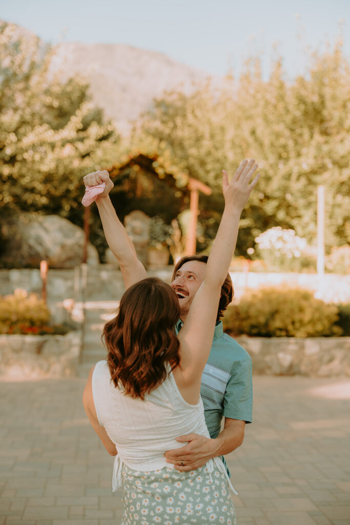 baby announcement photo at the homestead