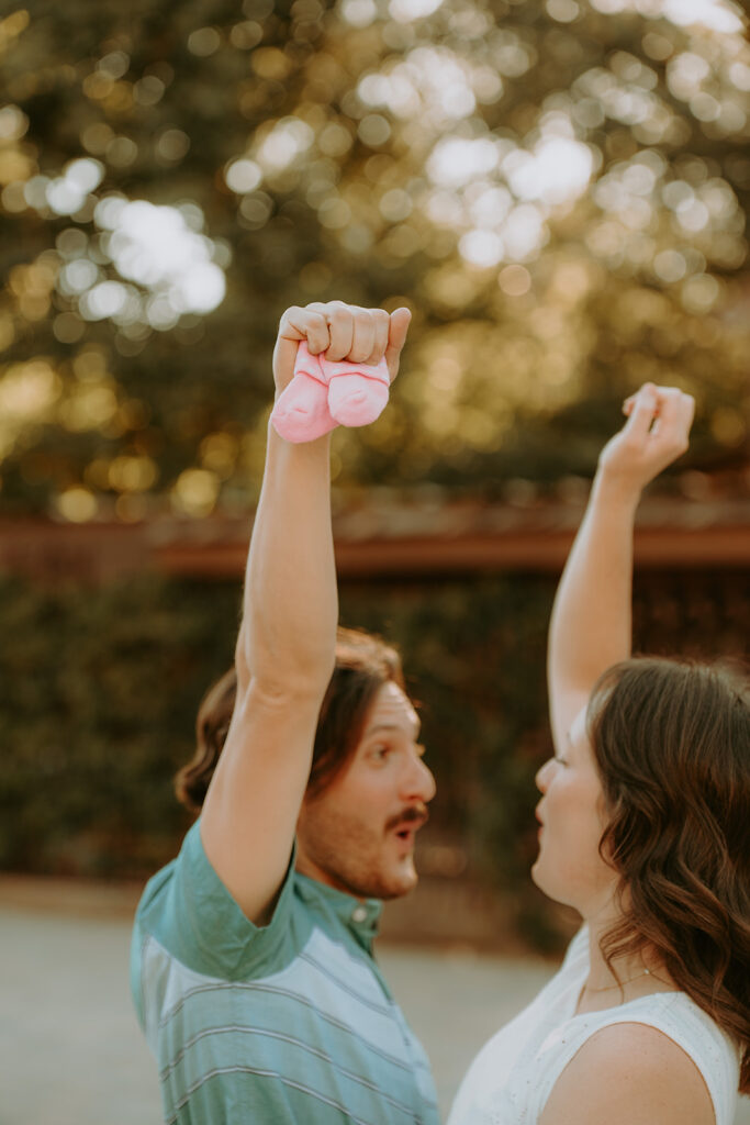 baby announcement photo at the homestead